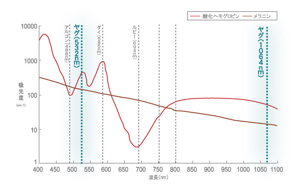 MedLite C6(メドライトC6)の2つの波長